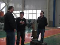 希臘客戶（hù）到www.17c.com考察顆粒機（jī）及顆粒機成套設備